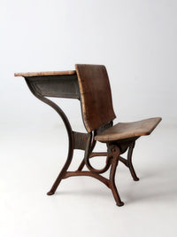 antique American Seating Co school desk