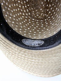 vintage 1970s straw cowboy hat | size 7 1/8