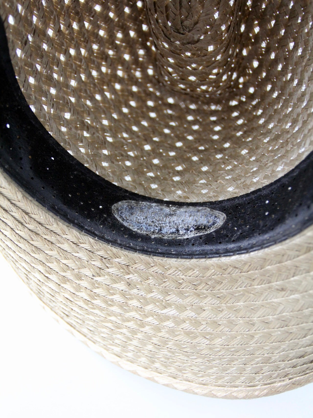 vintage 1970s straw cowboy hat | size 7 1/8
