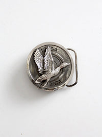 vintage 1980 duck hunting belt buckle