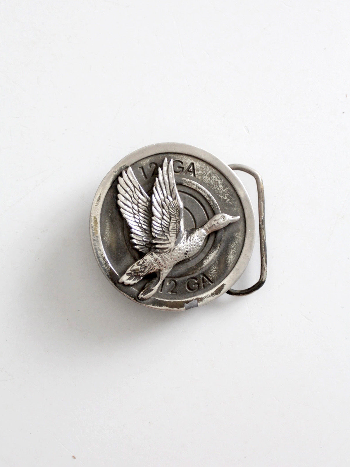 vintage 1980 duck hunting belt buckle