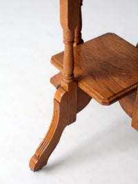 Victorian side table on casters