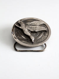 vintage 1980 duck hunting belt buckle
