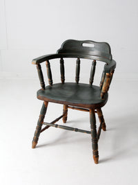 antique painted captains chair