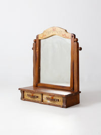 vintage Monterey style dresser mirror