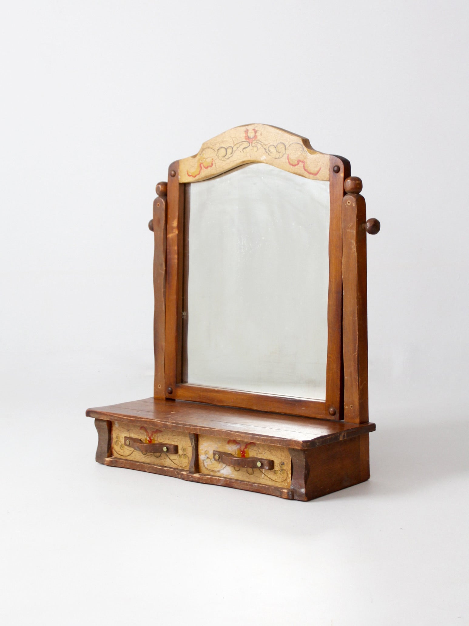 vintage Monterey style dresser mirror
