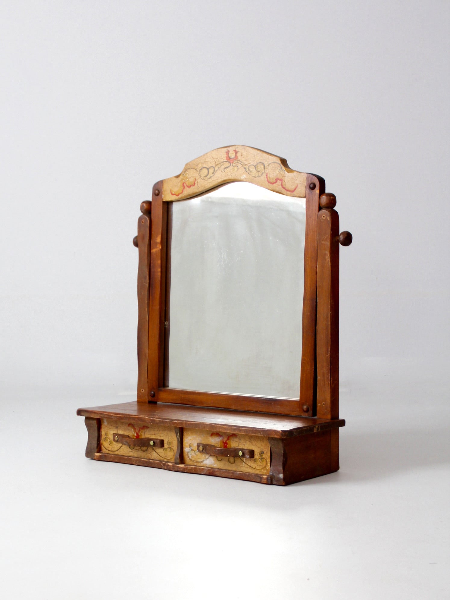 vintage Monterey style dresser mirror