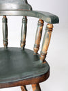 antique painted captains chair