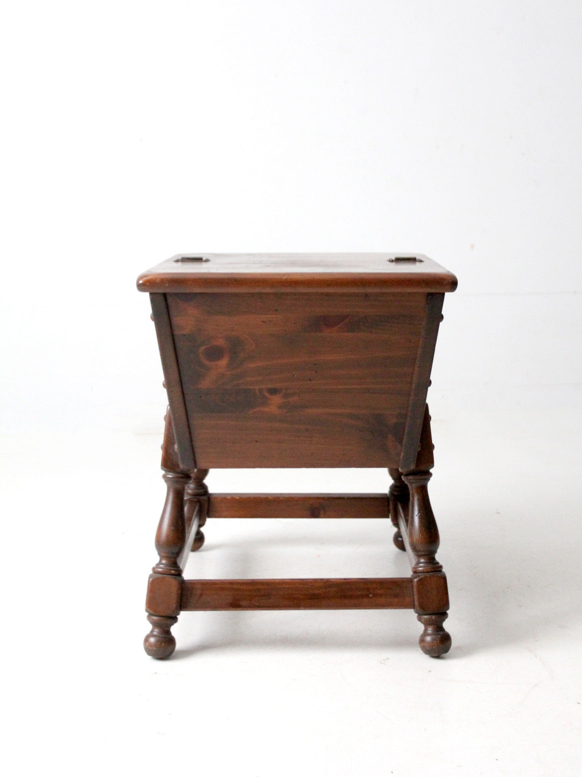 mid-century Colonial Revival magazine rack end table