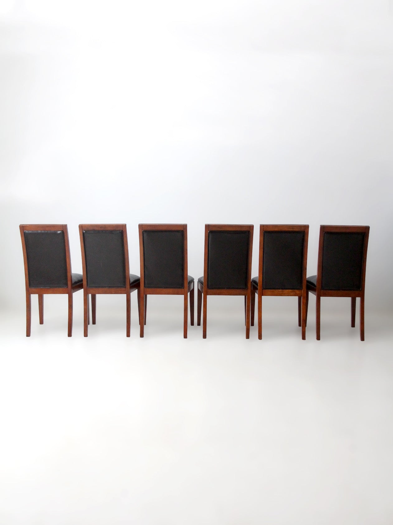 late 20th century transitional upholstered dining chairs, set of 6