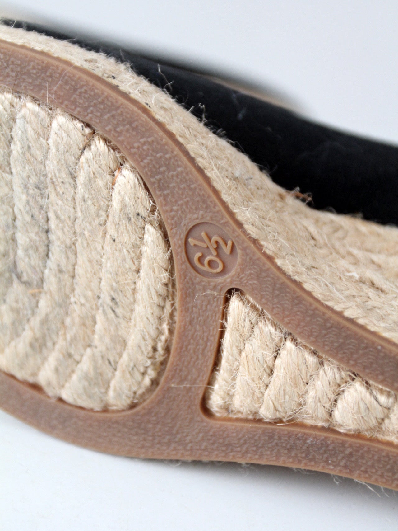 J.Crew black canvas espadrille wedge pumps | Size 6.5