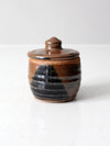 vintage studio pottery jar