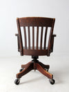 antique Johnson Chair Co swivel desk chair