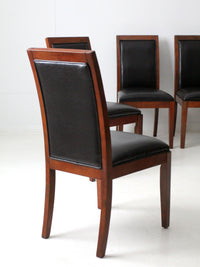 late 20th century transitional upholstered dining chairs, set of 6