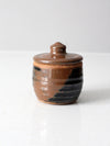 vintage studio pottery jar