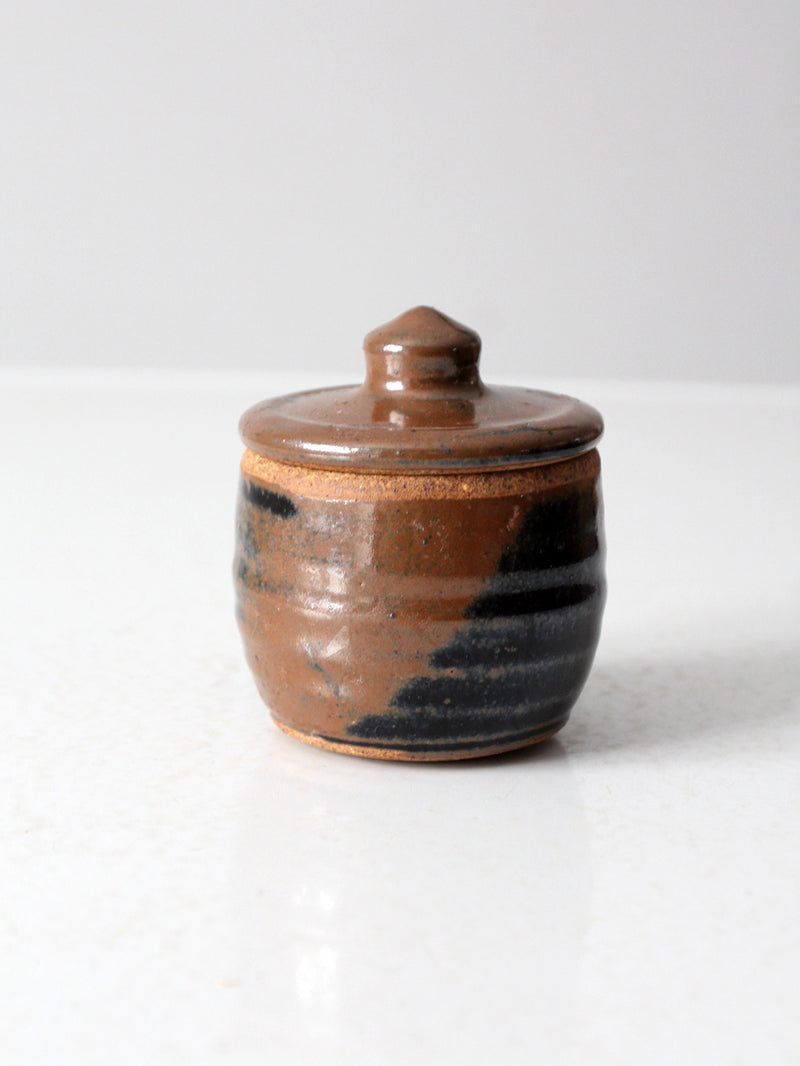 vintage studio pottery jar