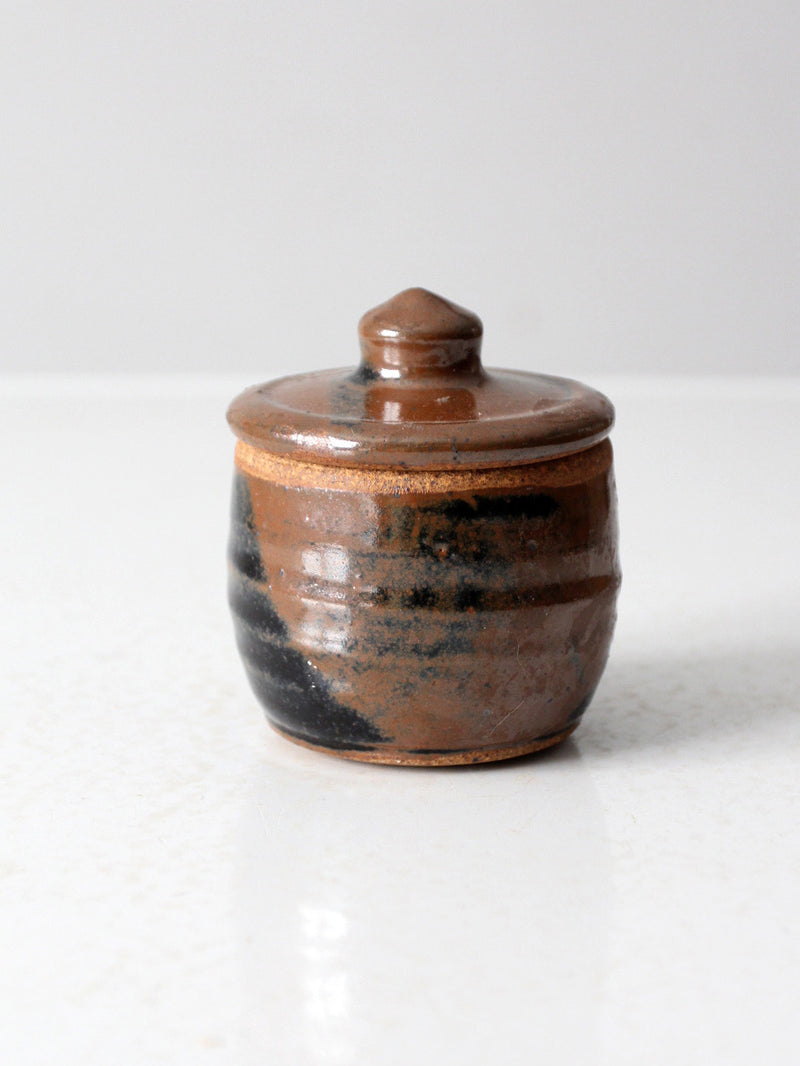 vintage studio pottery jar