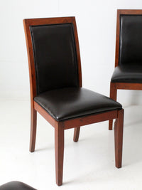 late 20th century transitional upholstered dining chairs, set of 6
