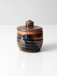 vintage studio pottery jar