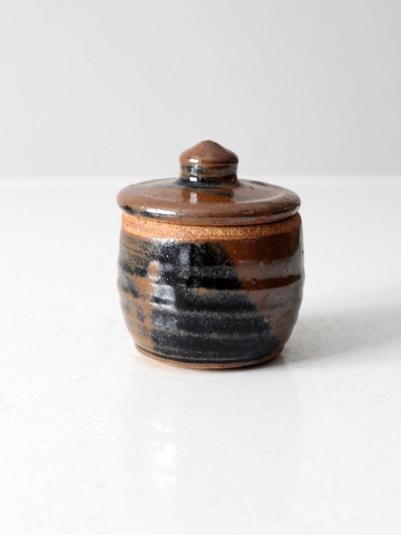 vintage studio pottery jar