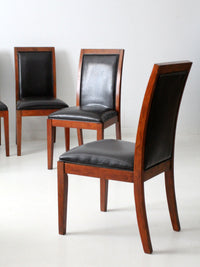 late 20th century transitional upholstered dining chairs, set of 6