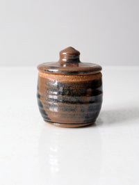 vintage studio pottery jar