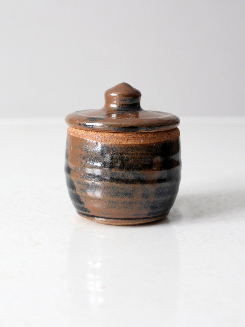 vintage studio pottery jar