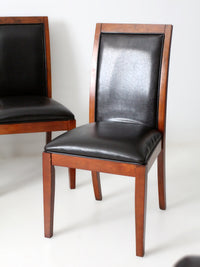 late 20th century transitional upholstered dining chairs, set of 6