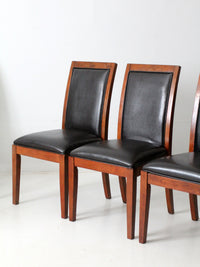 late 20th century transitional upholstered dining chairs, set of 6