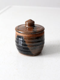 vintage studio pottery jar