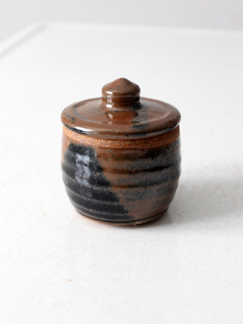 vintage studio pottery jar