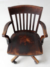 antique Johnson Chair Co swivel desk chair