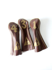 vintage leather golf club covers