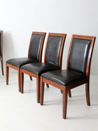 late 20th century transitional upholstered dining chairs, set of 6