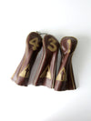 vintage leather golf club covers