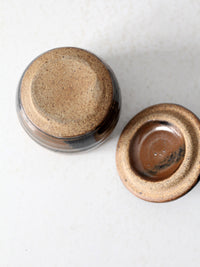 vintage studio pottery jar