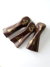 vintage leather golf club covers