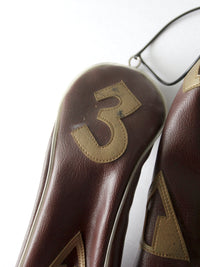 vintage leather golf club covers