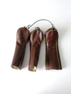 vintage leather golf club covers