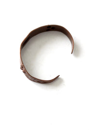 vintage stamped copper Southwestern cuff