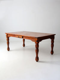 vintage American traditional revival dining table
