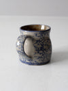vintage Beaumont Brothers Pottery spongeware mug