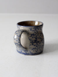 vintage Beaumont Brothers Pottery spongeware mug