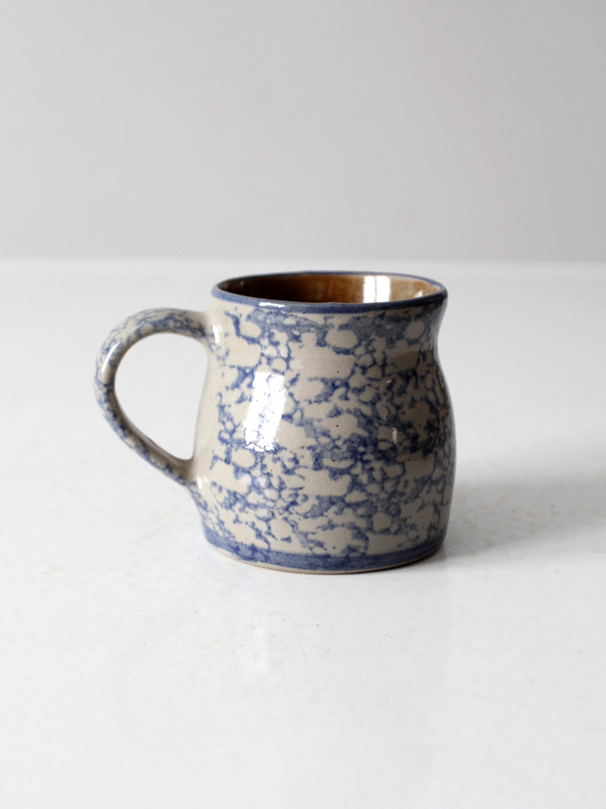 vintage Beaumont Brothers Pottery spongeware mug
