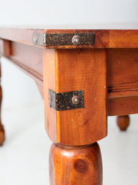 vintage American traditional revival dining table