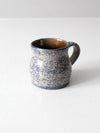 vintage Beaumont Brothers Pottery spongeware mug