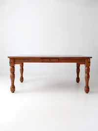 vintage American traditional revival dining table