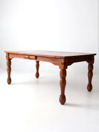 vintage American traditional revival dining table