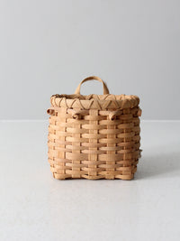 vintage splint weave basket