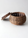 antique wicker basket